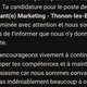 Reponse offre emploi
