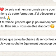Message remerciements